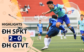 Highlight | ĐH SPKT TP.HCM 2-0 ĐH GTVT TP.HCM | Giải bóng đá TNSVVN