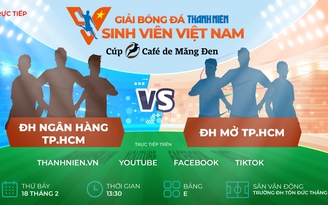 ĐH Ngân hàng TP.HCM - ĐH Mở TP.HCM; Giải bóng đá Thanh Niên Sinh viên VN