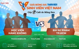 Học viện Hàng không - ĐH Sư phạm (TP.HCM): Giải bóng đá Thanh Niên Sinh viên Việt Nam