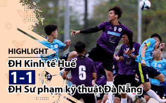 Highlight | ĐH KT Huế 1-1 ĐH SPKT Đà Nẵng | Giải bóng đá TNSVVN