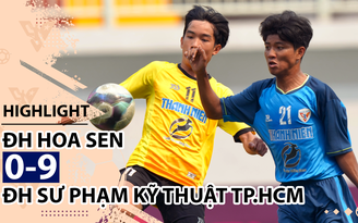 Highlight | ĐH Hoa Sen 0-9 ĐH SPKT TP.HCM | Giải bóng đá TNSVVN