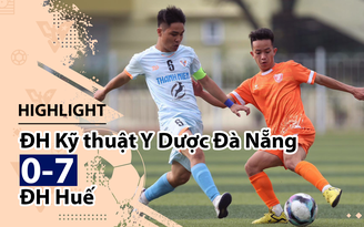 Highlight | ĐH Kỹ thuật Y Dược Đà Nẵng 0-7 ĐH Huế | Giải bóng đá TNSVVN