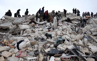 Số người chết do động đất ở Thổ Nhĩ Kỳ, Syria tăng vọt