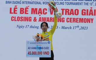 Tay đua Thái Lan đoạt áo vàng chung cuộc giải xe đạp nữ quốc tế Bình Dương