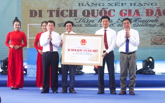 Quảng Ngãi đón nhận Bằng xếp hạng Di tích quốc gia đặc biệt Văn hóa Sa Huỳnh