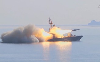Tàu chiến Nga phóng thử tên lửa hành trình chống hạm