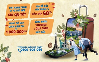 Vietravel Buôn Ma Thuột tung loạt ưu đãi hấp dẫn
nhân dịp Lễ hội cà phê 2023