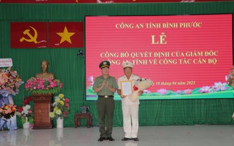 Thượng tá Nguyễn Anh Tuấn được điều động giữ chức Trưởng công an TP.Đồng Xoài