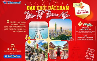 Vietravel tổ chức chuyến charter bay thẳng từ Cam Ranh đến Đài Loan