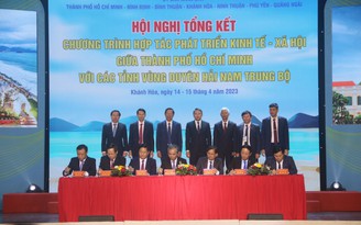 TP.HCM ký hợp tác với 6 tỉnh vùng duyên hải Nam Trung bộ