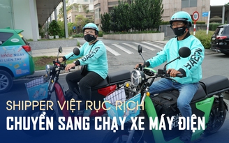 Shipper Việt rục rịch chuyển sang chạy xe máy điện, không lo hết pin giữa đường