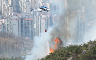 Hàn Quốc chật vật khống chế cháy rừng giữa thủ đô