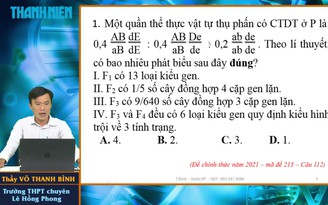 Bí quyết ôn thi tốt nghiệp THPT đạt điểm cao: Công thức bài tập di truyền