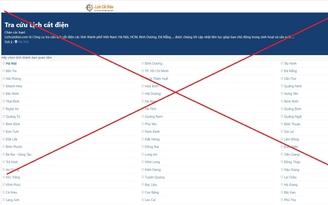 Cảnh báo nhiều website giả mạo thông tin lịch cắt điện ở miền Bắc