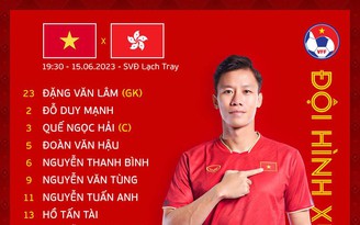Đội tuyển Việt Nam đấu đội Hồng Kông: Quang Hải đá chính, Công Phượng và Văn Toàn vắng mặt