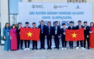 Học sinh Việt Nam xếp thứ nhất tại Olympic hóa học quốc tế lần đầu tổ chức