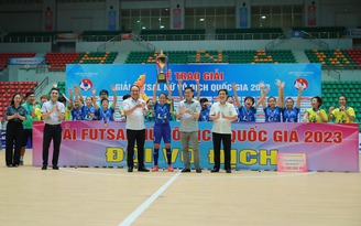 Cầu thủ ghi đến 5 bàn, giúp đội bóng vô địch giải futsal nữ 2023