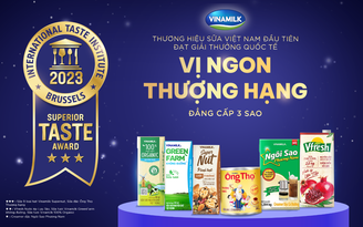 Vinamilk - Thương hiệu sữa Việt Nam có sản phẩm đạt 3 sao từ Superior Taste Award