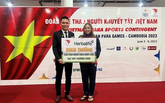 Herbalife thưởng nóng cho vận động viên đạt Huy Chương Vàng tại ASEAN Para Games 2023