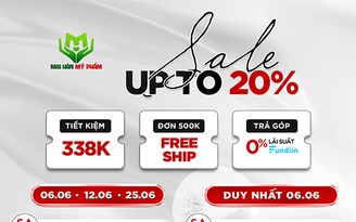 Sale đậm hơn mưa tháng 6: Giảm 30% tại Mai Hân