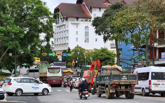 Cấm xe chở đất, cát, vật liệu xây dựng vào trung tâm TP.Đà Lạt vào ban ngày