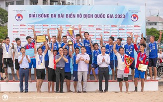 Hai Trường Nha Trang đăng quang ngôi vô địch giải bóng đá bãi biển quốc gia 2023