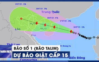 Khẩn cấp: Bão số 1 (bão Talim) tiến gần miền Bắc hơn