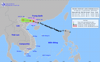 Bão số 1 đổ bộ đất liền Trung Quốc