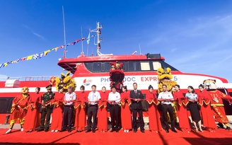 Quảng Ngãi: Tàu Phú Quốc Express chính thức hoạt động tuyến Sa Kỳ - Lý Sơn