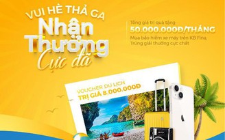 ‘Vui hè thả ga, nhận thưởng cực đã’ cùng KB Fina: Mua bảo hiểm Trúng iPhone