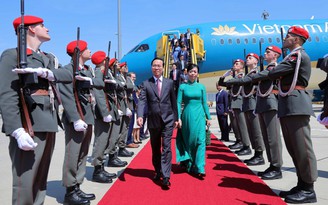 Chủ tịch nước Võ Văn Thưởng bắt đầu thăm chính thức Cộng hòa Áo
