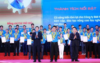 Tôn vinh 167 công nhân nhận Giải thưởng Nguyễn Đức Cảnh