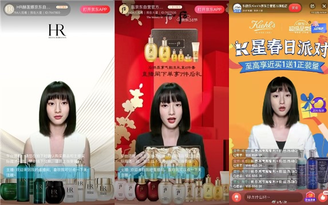 Trung Quốc dùng người mẫu AI livestream bán hàng