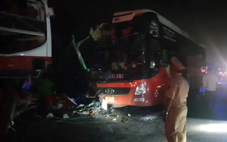 Bình Phước: 2 xe khách giường nằm va chạm trên quốc lộ 14, 1 người tử vong