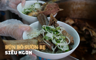 Quán bún bò sườn bẹ ‘size khủng’, mỗi ngày bán 200 kg ở quận 6