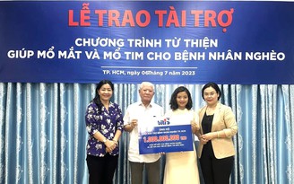 Biti’s tài trợ 1 tỉ đồng để phẫu thuật tim và mổ mắt miễn phí