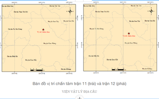 Sau 8 tiếng 'yên ổn', Kon Tum lại xảy ra các trận động đất thứ 11 và 12