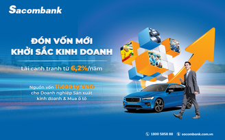 Sacombank tung gói vay 11.000 tỉ với lãi suất ưu đãi hỗ trợ khách hàng doanh nghiệp