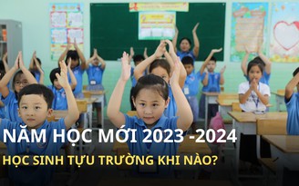 Năm học 2023-2024 học sinh tựu trường vào thời gian nào?