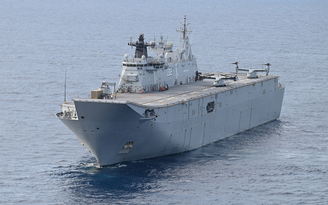 Tàu chiến lớn nhất của Úc tham gia tập trận ở Biển Đông