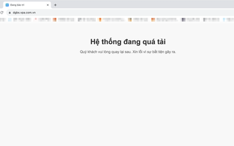 Trang web đấu giá biển số ô tô không thể truy cập vì 'hệ thống quá tải'