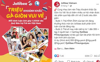 Jollibee tiến gần hơn tới mục tiêu 'Triệu khoảnh khắc Gà Giòn Vui Vẻ'