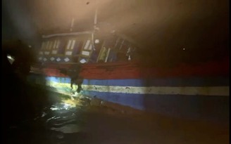 Quảng Ngãi: Tàu cá bị chìm do va chạm với tàu hàng, 3 ngư dân thoát chết