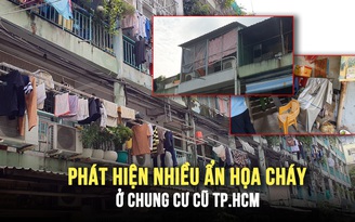 TP.HCM kiểm tra PCCC ở chung cư cũ: Chuồng cọp nhan nhản, lối thoát hiểm bị chiếm dụng