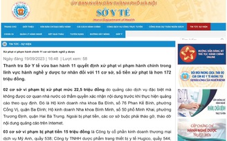 Công ty cổ phần dược phẩm Sao Việt Hà Nội bị xử phạt  50 triệu đồng
