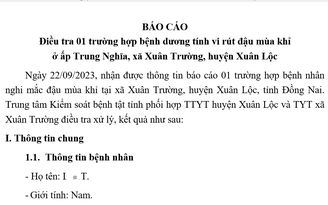 Đồng Nai: Phát hiện ca bệnh đậu mùa khỉ đầu tiên