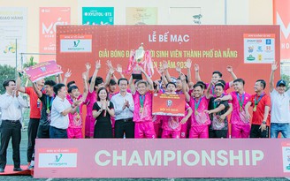 ĐH Duy Tân vô địch giải Bóng đá 7 người sinh viên TP.Đà Nẵng lần thứ nhất ĐH Duy Tân vô địch giải Bóng đá 7 người sinh viên TP.Đà Nẵng lần thứ nhất