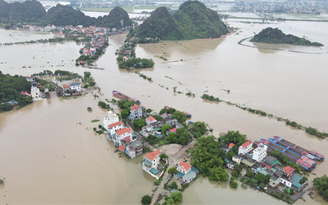 Ninh Bình: Nước sông Hoàng Long dâng cao, hơn 500 hộ dân bị cô lập