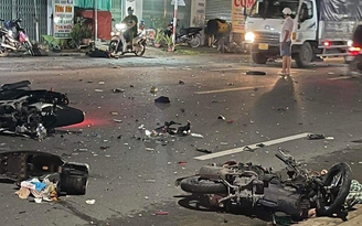 Tiền Giang: 3 xe máy va chạm trên QL50 làm 2 người tử vong