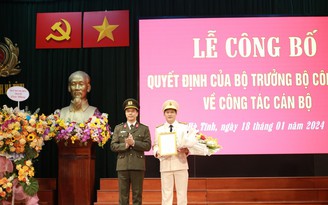 Trung tá Nguyễn Quốc Hùng làm Phó giám đốc Công an tỉnh Hà Tĩnh